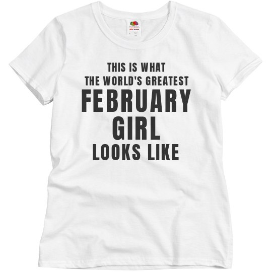February girl looks like
