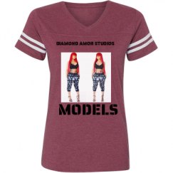 Ladies Relaxed Fit Vintage Sports Tee