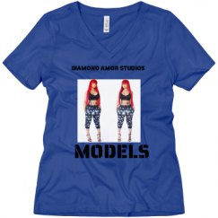 Ladies Relaxed Fit V-Neck Tee