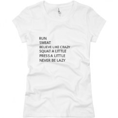 Ladies Slim Fit Basic Promo Jersey Tee