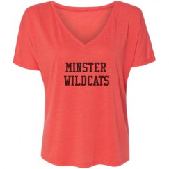 Ladies Flowy Slouchy V-Neck Tee