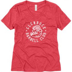 Ladies Relaxed Fit Super Soft Triblend V-Neck Tee