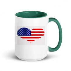 15oz Ceramic Mug with Color Inside