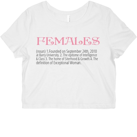 FEMALES crop definition white FEMALES crop definition white