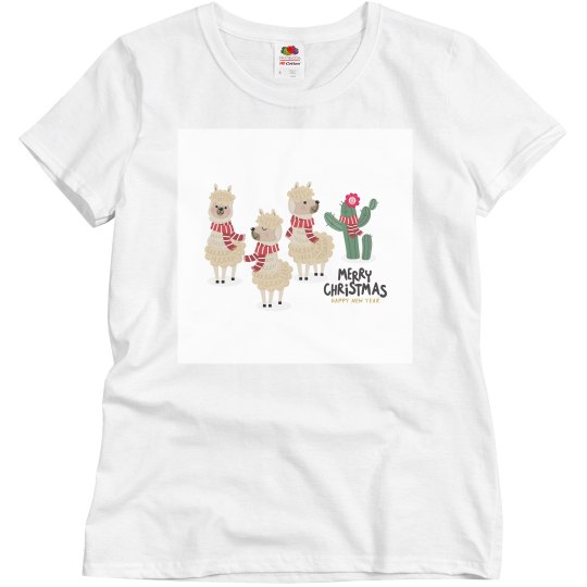 Festive Alpaca Red Scarf