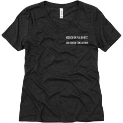 Ladies Relaxed Fit Super Soft Triblend V-Neck Tee