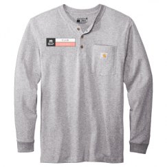 Unisex Carhartt Long Sleeve Henley Tee 
