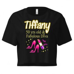 Ladies Festival Cali Crop Top Tee