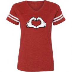 Ladies Relaxed Fit Vintage Sports Tee