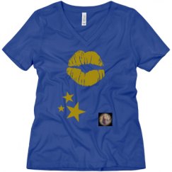 Ladies Relaxed Fit V-Neck Tee