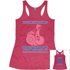 DONDIFITNESS LADIES SLIM FIT SOFT RACERBACK TANK TOP