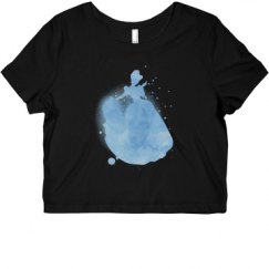 Ladies Slim Fit Crop Top Tee