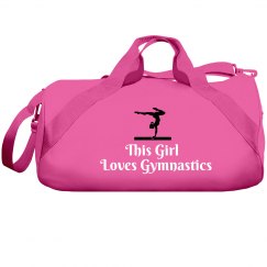 Girl loves gymnastics