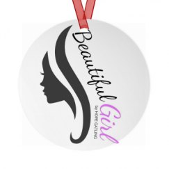 Metal Round Christmas Ornament