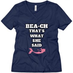 Ladies Relaxed Fit V-Neck Tee