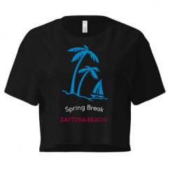 Ladies Festival Cali Crop Top Tee