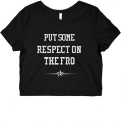 Ladies Slim Fit Crop Top Tee