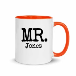 11oz Ceramic Mug with Color Inside