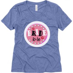 Ladies Relaxed Fit Super Soft Triblend V-Neck Tee