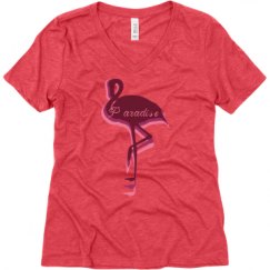 Ladies Relaxed Fit Super Soft Triblend V-Neck Tee