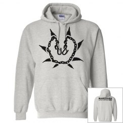 Grey & Black Munch Hoodie