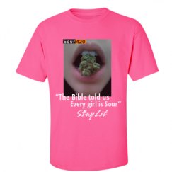 Unisex Ultra Cotton Safety Neon Crewneck Tee