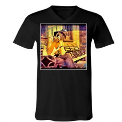 Unisex V-Neck Jersey Tee