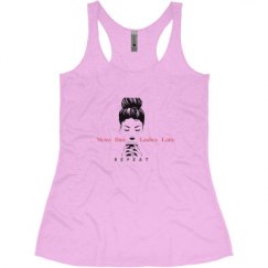 Ladies Slim Fit Super Soft Racerback Triblend Tank