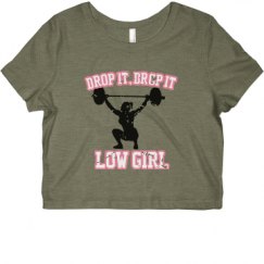 Ladies Slim Fit Crop Top Tee