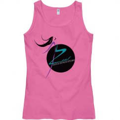 Pink Semi Slim Tank with Zeal Logo