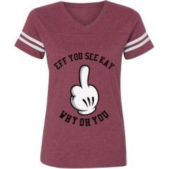 Ladies Relaxed Fit Vintage Sports Tee