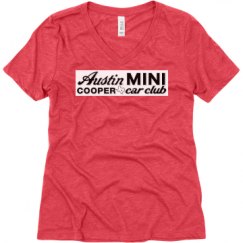 Ladies Relaxed Fit Super Soft Triblend V-Neck Tee