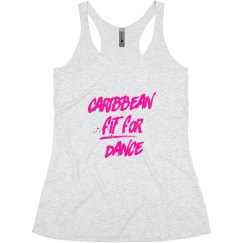 Caribbean Fit For Dance Racerback Tank
