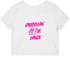 Ladies Slim Fit Crop Top Tee