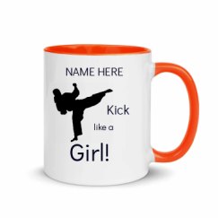 11oz Ceramic Mug with Color Inside