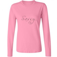 Ladies Relaxed Fit Basic Long Sleeve Tee