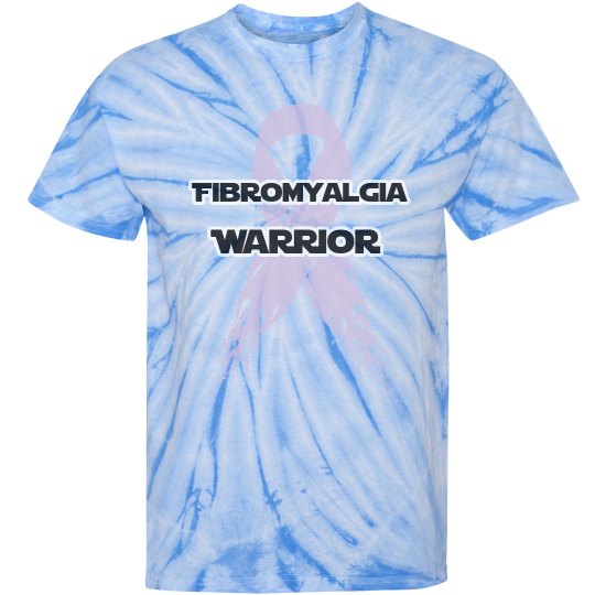 Fibromyalgia Warrior Purple Tie Dye Unisex Tee