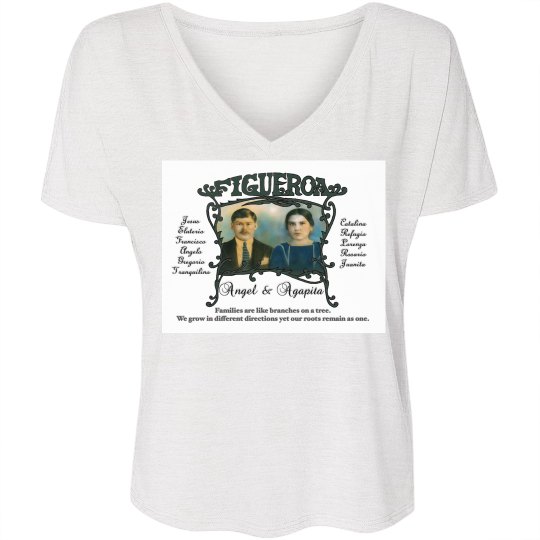 Fig Family Tree Womens V-Tee 2 Fig Family Tree Womens V-Tee 2