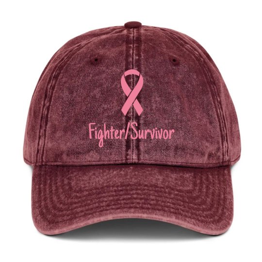Fighter/Survivor Cancer Awareness Cap.