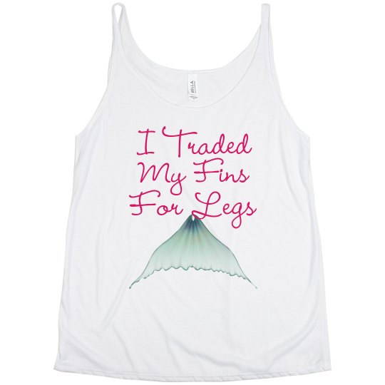 "Fins For Legs" Slouchy Tank "Fins For Legs" Slouchy Tank