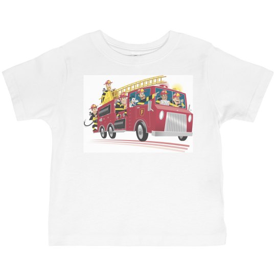 Fire Engine Toddler Tee Fire Engine Toddler Tee