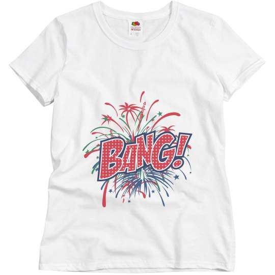 Fireworks Maternity Shirt