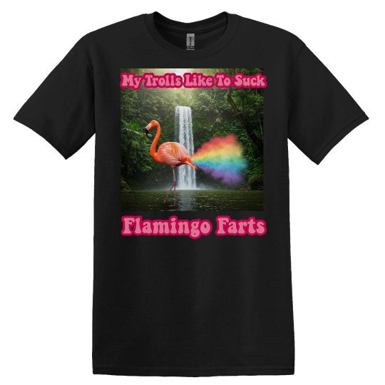 Flamingo farts tee shirt Flamingo farts tee shirt