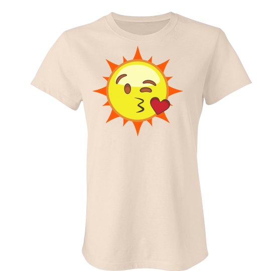 Flirty Sun Emoji T-Shirt