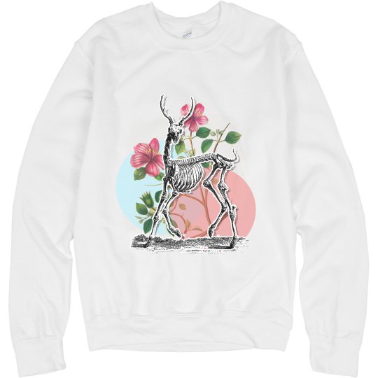 Floral Deer Skeleton