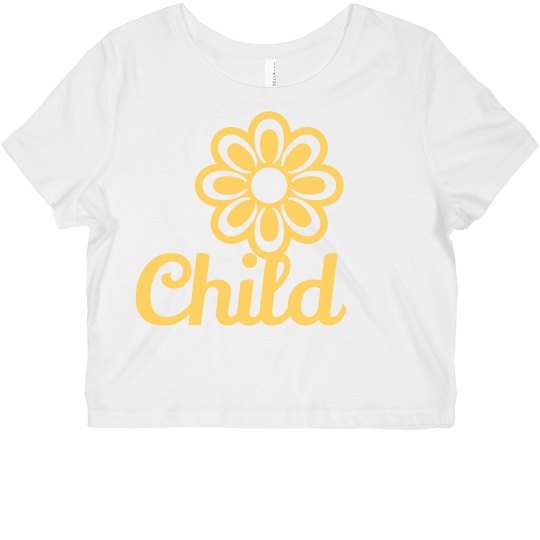 Flower Child crop tee