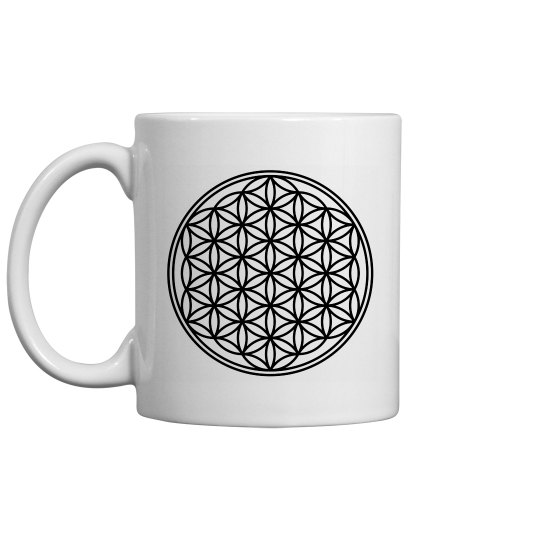 Flower Of Life Solid Black