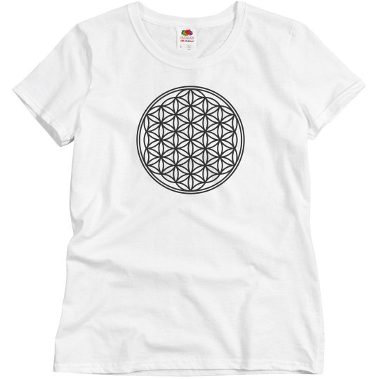 Flower Of Life Solid Black