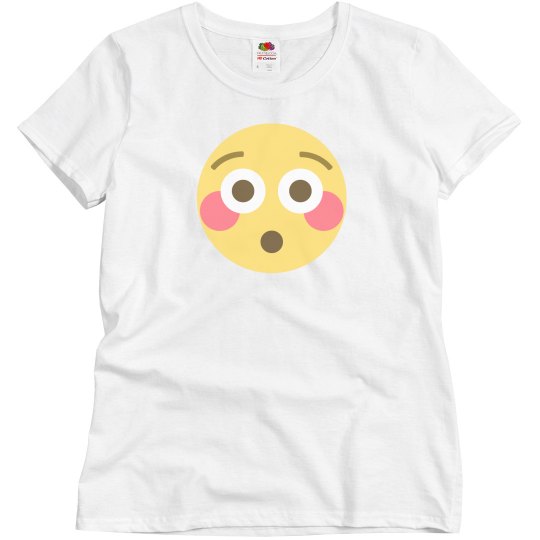 Flushed Face Emoji Tee