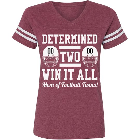 Football Mom Twins Pride Pun With Custom Text!